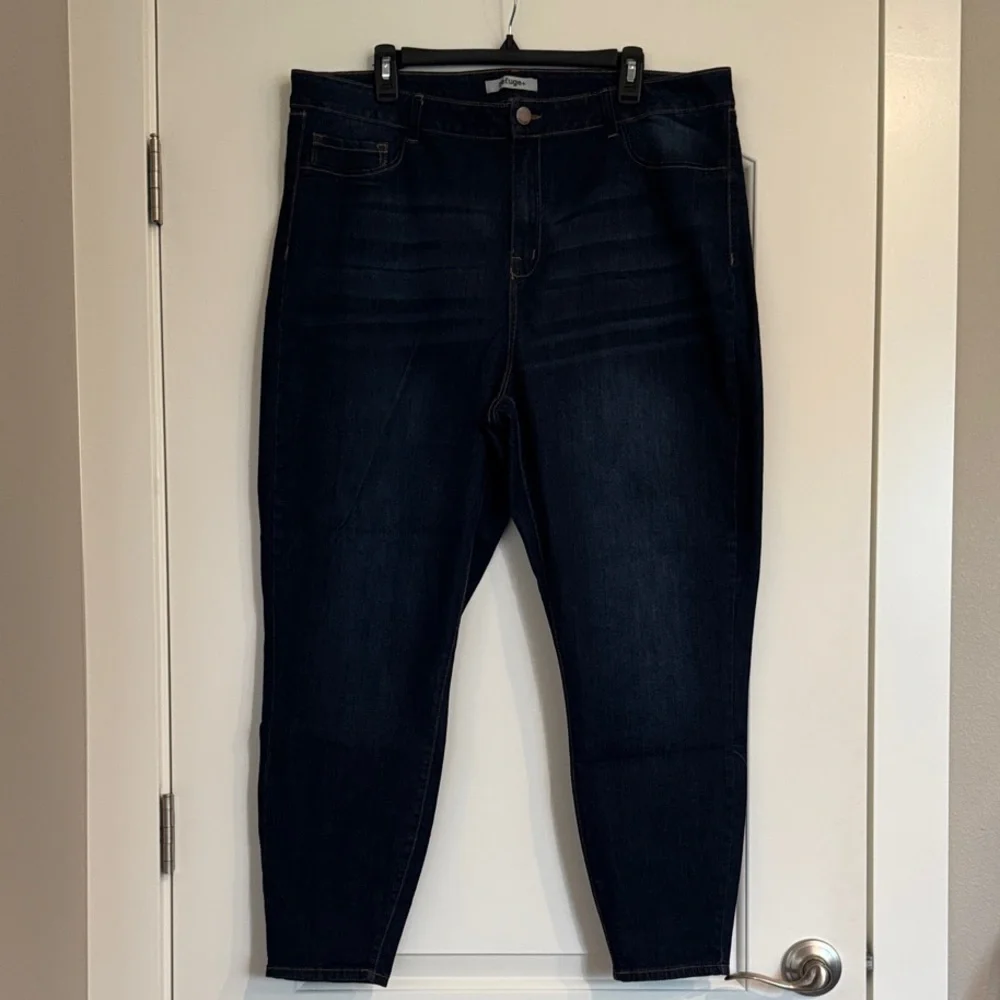 Refuge+ Women's High Waist sz 22 skinny Dark Blue Jeans